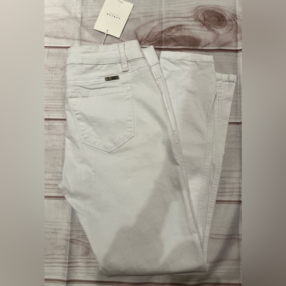 Kancan Womens White Distressed Jeans size 9/28